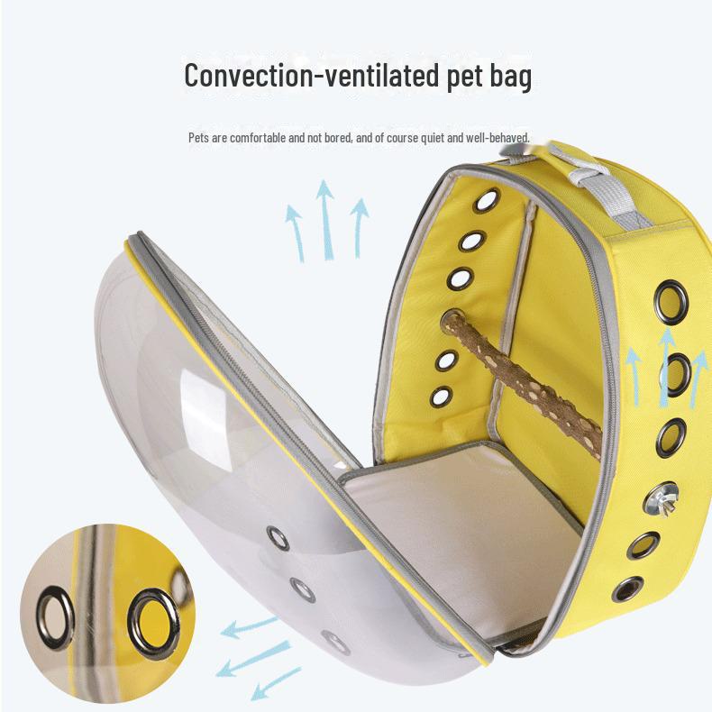 Сверхлегкий прозрачный рюкзак-переноска для птиц и домашних животных
