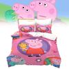 Kids Cartoon 3d Pig Duvet Cover Pillowcase Single Double Bedding Set Gift