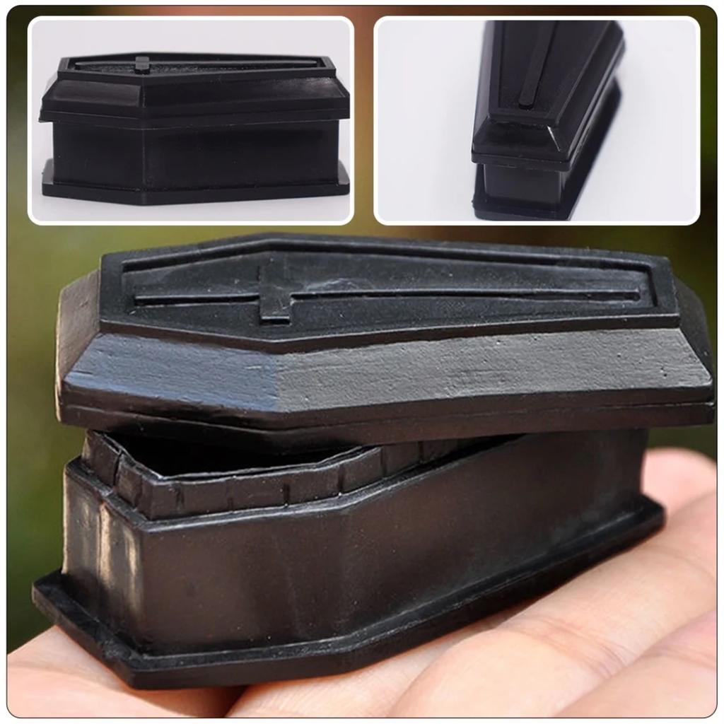 10 шт. Миниатюрная модель коробки-гроба, подарочные коробки, реквизит для Хэллоуина, сувениры для вечеринки, маленькие украшения в виде гроба, набор украшений, настольный