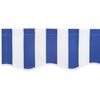 Replacement Canopy Fabric Blue and White 2.5 x 2 m Polyester
