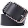 Stylish Men's Belt Vintage Belt 20804 Made of Genuine Leather 115x3.8 Cm Black