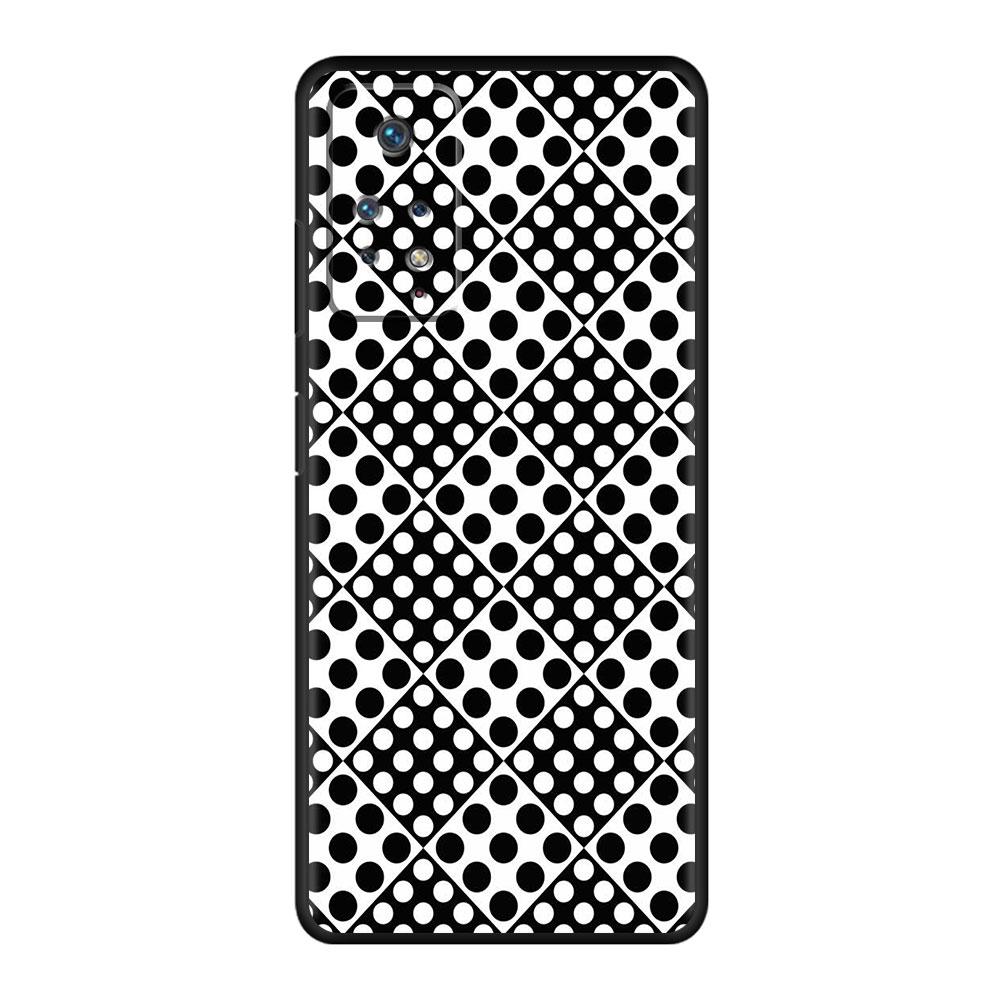 Чехол Celular Funda, черный и белый силикон в горошек для Redmi Note 9T 9A 9 10 9S 8 K40 9C 7 11 Pro 10C 8T K40S