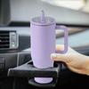40 Oz Thermal Cup Stainless Steel Tumbler with Flip Straw Leakproof Insulated Travel Mug with Handle for Home Office Car