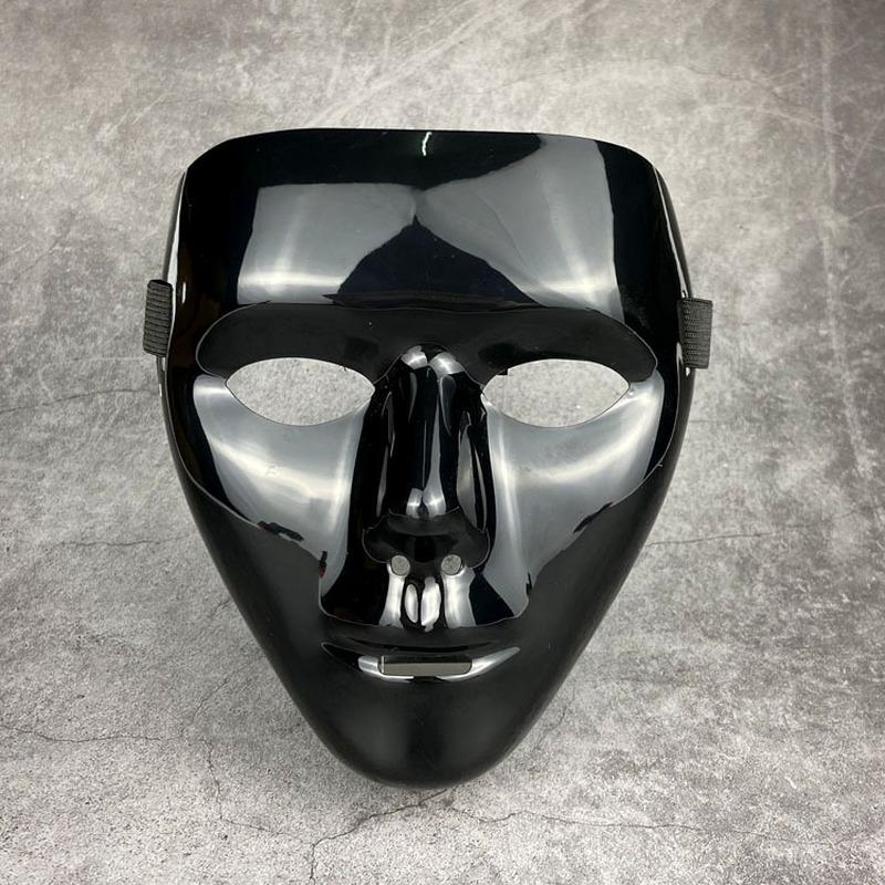 Детская маска, реквизит на Хэллоуин, маскарадная маска на все лицо, хип-хоп, для взрослых, ручная роспись, белая уличная танцевальная мужская маска для взрослых