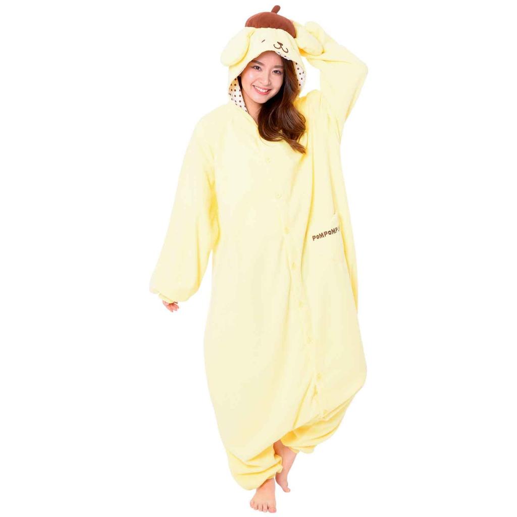 SAZAC SAN857 Adult Fleece Kigurumi Character Sanrio Pompompurin