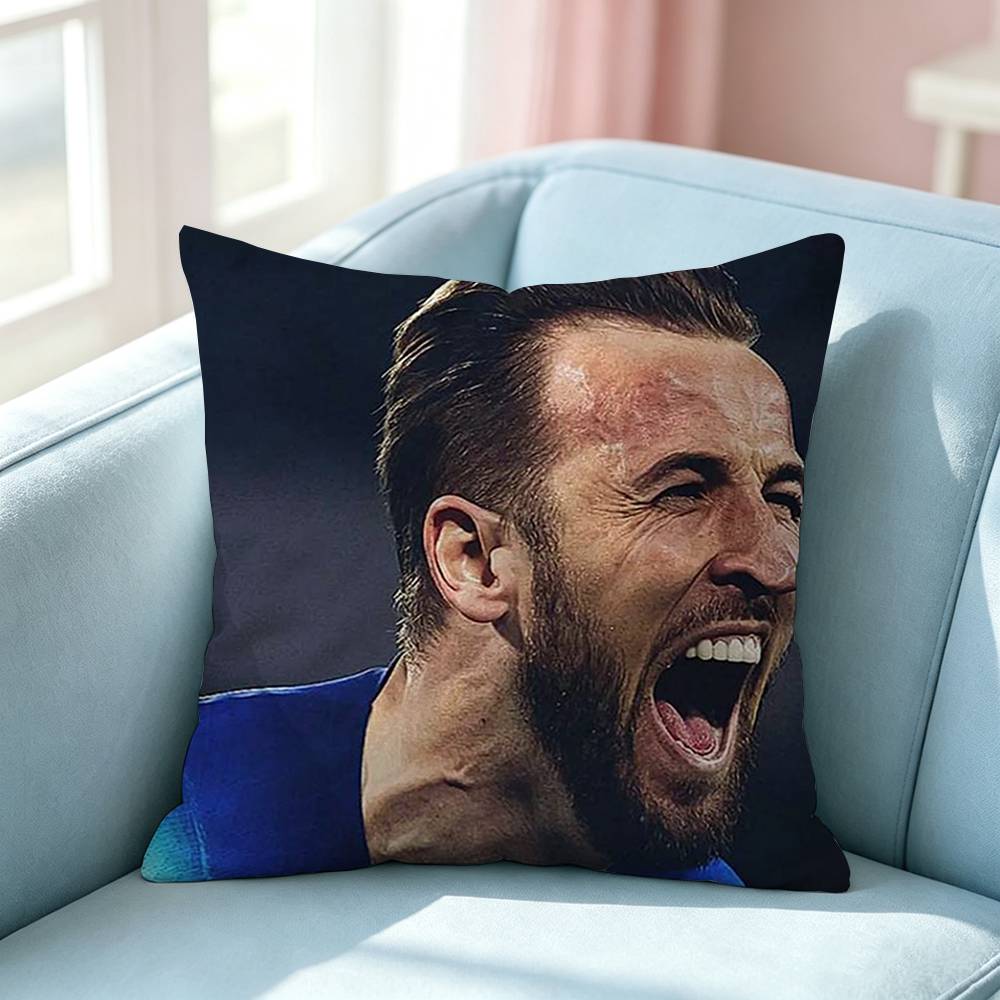 The British Empire Star HHarry Kane Pillow Case Square DoubleSided Sofa Cushion Cover Bedroom Bedside Pillow