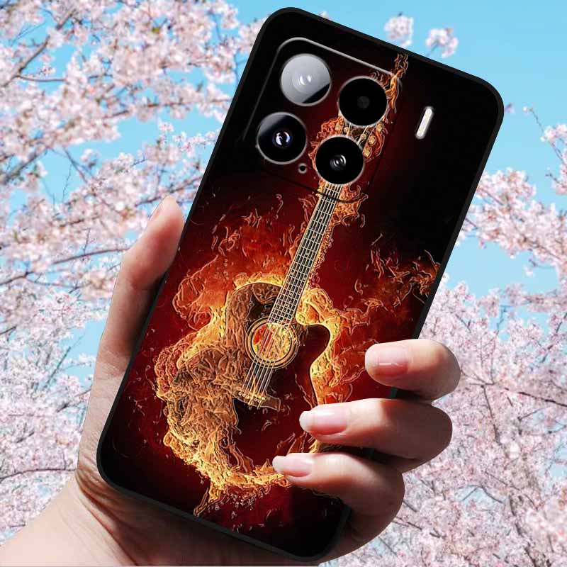 Для Xiaomi 15 Pro 5G 6.73" Чехлы 3D Рельефный Мягкий Силиконовый Чехол Ретро Тисненый для Xiaomi 15 5G Телефон Mi 15pro 15 3D Мягкий ТПУ Чехол