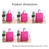 10pcs Colorful Party Favor Bags for Birthday Party Valentine Goodie Pocket Shopping Supplie Non-Woven Tote Reusable Gift Pouches Eco-friendly Bag