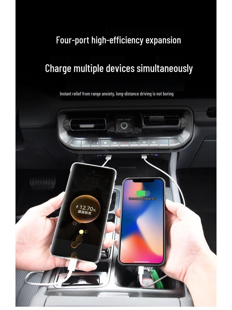 Пекинский BJ40 Док-станция для зарядки USB центральной консоли с функцией умной быстрой зарядки