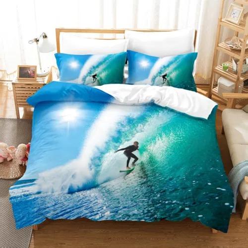 Comforter Surfing Bedding Decoration Gift First Choice Suitable For Children Boys Girls And Adults Soft Warm And Breathable