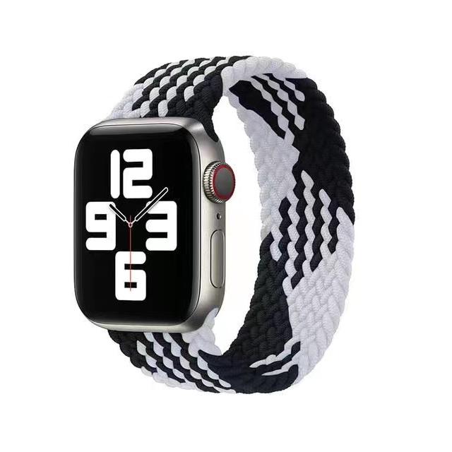 Плетеный ремешок SOLO LOOP для Apple Watch Band 45 мм, 44 мм, 41 мм, 40 мм, 38 мм, 42 мм, нейлоновый браслет Correa iWatch Serie 3, 4, 5 SE 6, 7