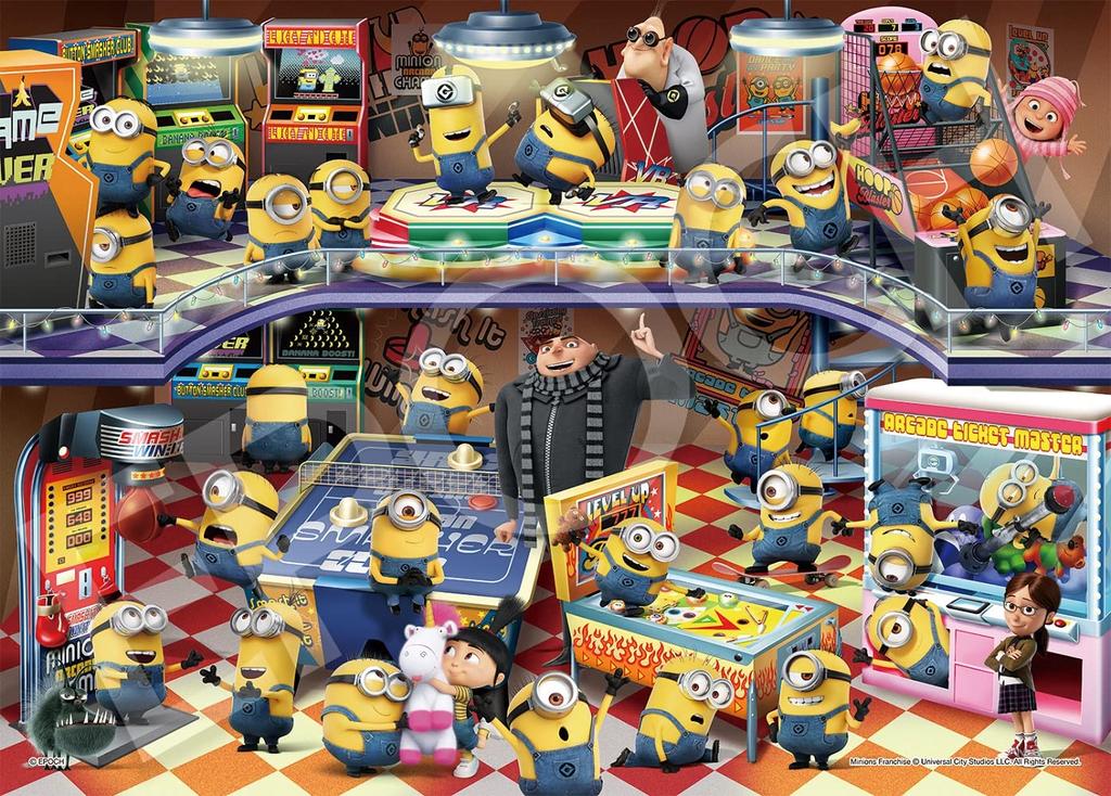 EPOCH jigsaw puzzle Minions Minion Super Game Center x 53 Includes and point 500-piece (38 cm) 06-521s glue, spatula, voucher.