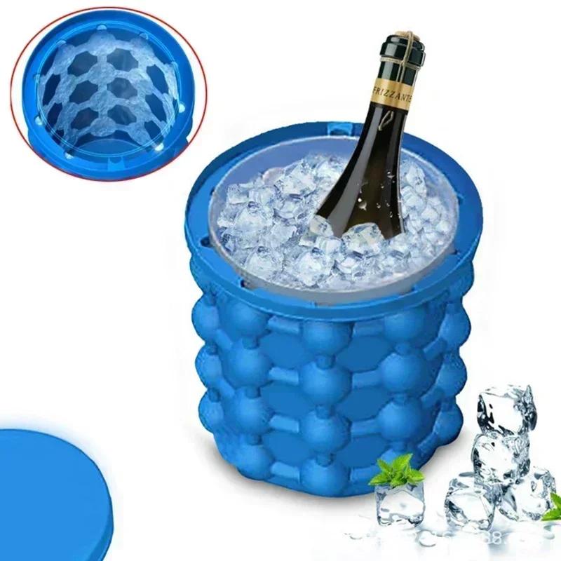 1pc-Silicone Ice Cube Maker Portable Bucket Wine Ice Cooler Beer Cabinet Space Saving Kitchen Tools Drinking Whiskey Freeze