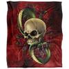 JQ Licensing Silky Skull Supersoft Blanket