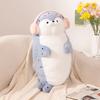High Quality Genuine Cartoon Sea Creature Otter Plush Doll Pillow Headset Blue Seal Otter Stuffed Animal Birthday Gift