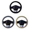 Защитный чехол на руль, стильный зимний теплый плюшевый противоскользящий автомобильный чехол
