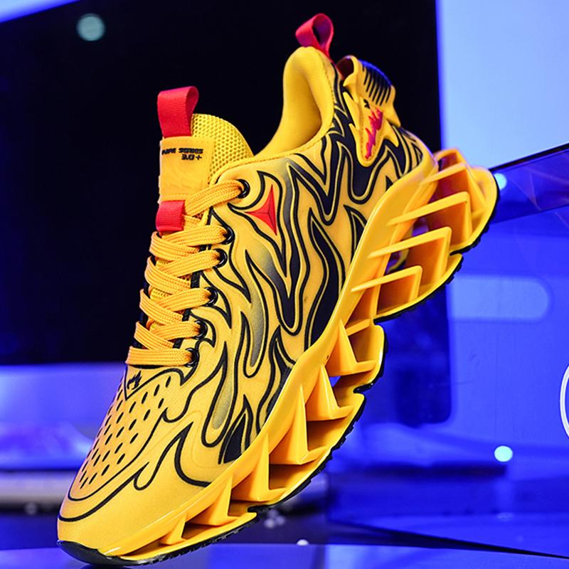 Sneakers Man Flat Casual Mesh Breathable Tennis Shoesfashon Thick Bottom Cushioning Sports Walking Shoes for Men Sneakers