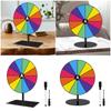 Heavy Type Rotating Prizes Wheel Game Reusable Colorful Game Wheel with Durability Metal Base For Kids Adults