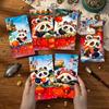 6pcs Traditional New Year Panda Red Envelopes Cartoon Gifts Packing Bags Lunar New Year Gifts