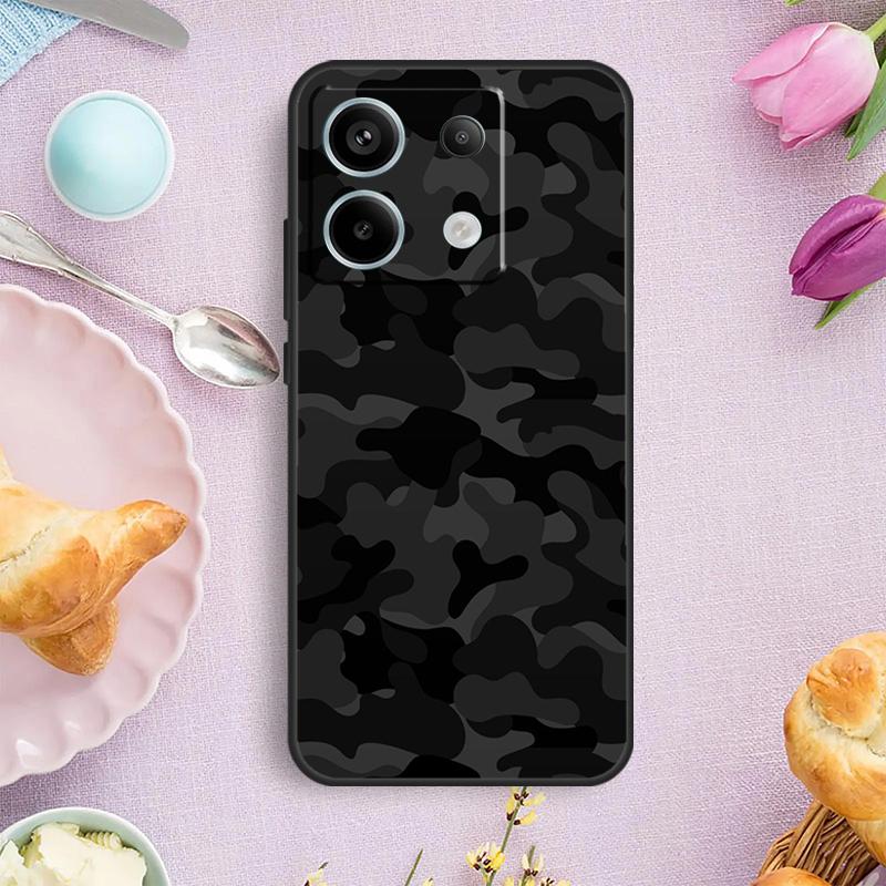 Черный ночной камуфляжный чехол для телефона Redmi Note 13 9 10 11 12 Pro Plus 10S 11S 12S Redmi 12 9C 10C 12C 13C Cover