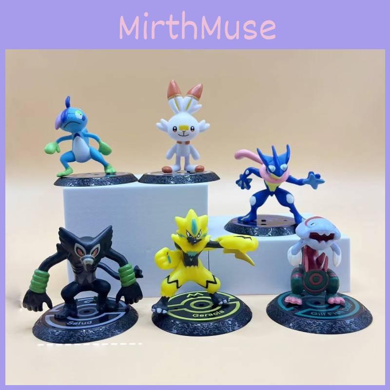 Adorable Pvc Action Figures Set Featuring 6 Unique Pocket Monsters Collectibles