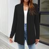 Женские легкие кардиганы с открытой передней частью, с длинными рукавами, повседневные, свободные, тонкие кардиганы с карманами