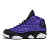 Air 13 Retro GS Purple Venom Kids Sneakers Black White FD4648-501