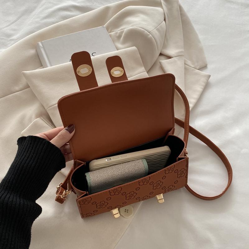 Зимняя Новая Модная Сумка Кроссбоди Тисненая Текстура Сумка Через Плечо Нишевая Ретро Цилиндрическая Сумка Тоут Кошелек Для Женщин KTY