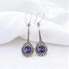 Иолит Драгоценный камень 925 Стерлинговое серебро Ювелирные изделия Ручной работы Серьги-капли/висюльки 2,52" EE-77-2