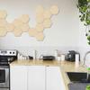 Wooden hexagon wall panel. Hexagon wall panel for the living room, 1 piece.