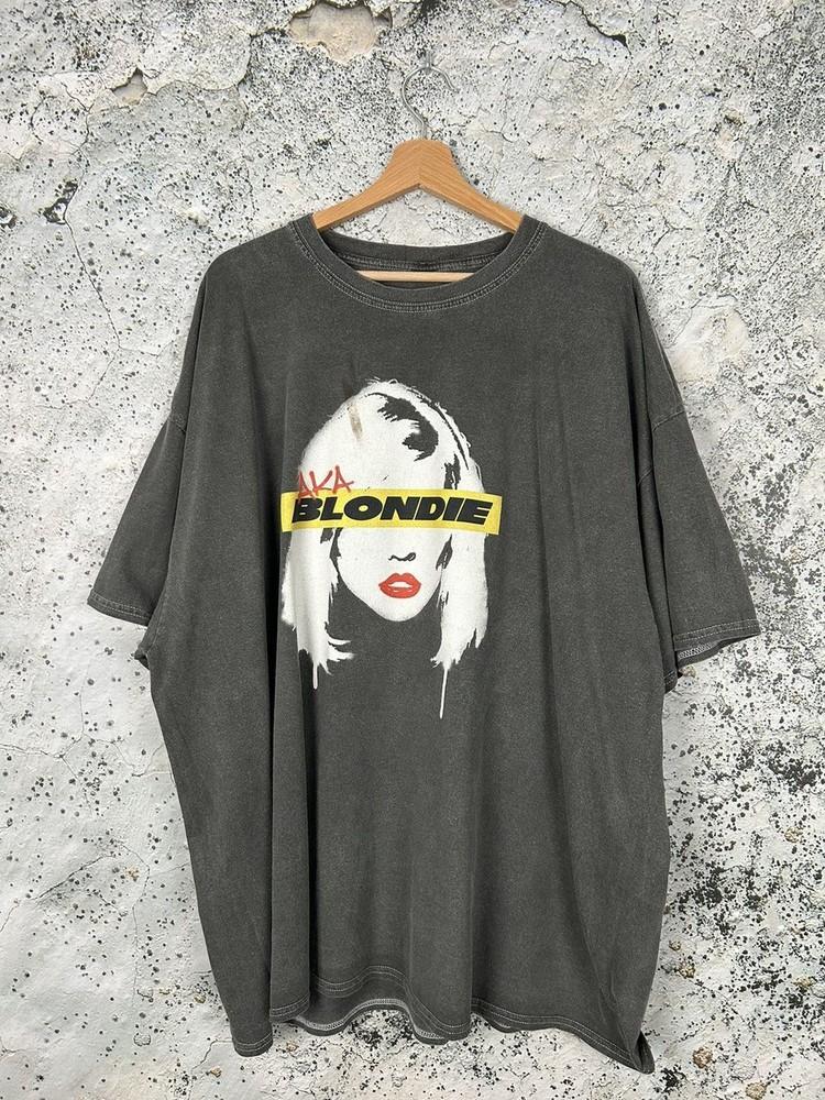 Blondie Rock Band Tee Graphic Rare Black Unisex Tshirt For Men Women Unisex T-Shirt