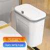 Punch-Free Wall-Mounted Trash Can for Bathroom or Kitchen