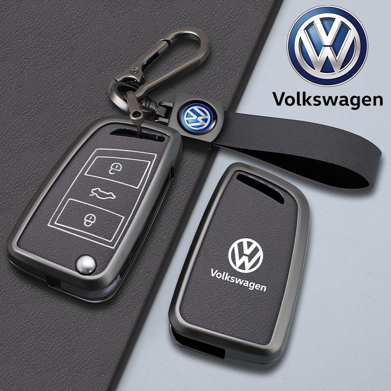 Для VOLKSWAGEN VW Новый Чехол-держатель-защита для умного дистанционного ключа автомобиля из цинкового сплава и кожи для VW Volkswagen Passat 2017 Ke