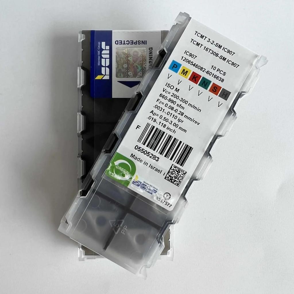ISCAR / TCMT16T308-SM IC907 /Industrial Indexable Carbide Inserts 10 PCS