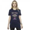 Rick And Morty Womens/Ladies Pink Spaceship Cotton Boyfriend T-Shirt