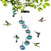 Charming Wind Chimes Hummingbird Feeders, Hummingbird Bird Feeders for Outdoors Hanging Ant and Bee Proof, Perfect Garden Decor for Outside