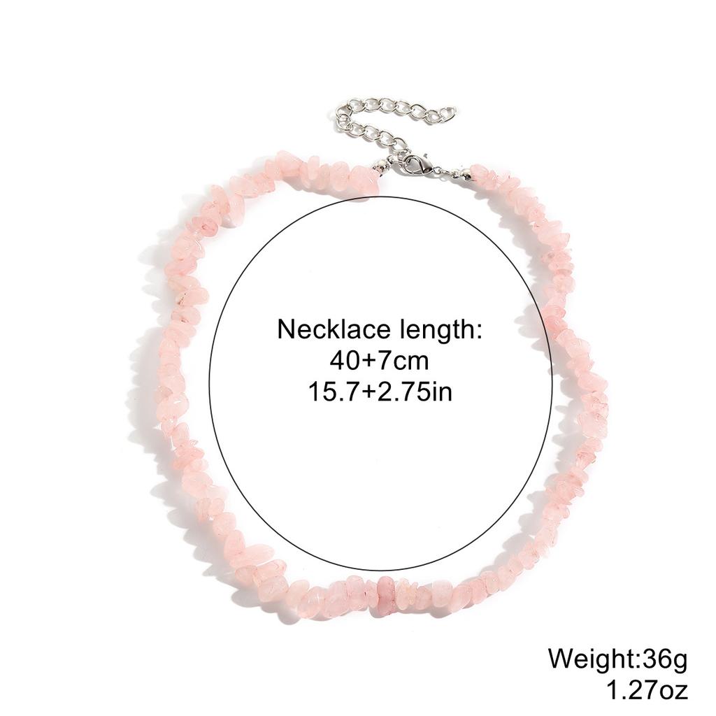 Богемное разноцветное ожерелье из гальки для женщин, INS, дизайн с натуральными камнями, летняя нишевая мода, красивое, элегантное, повседневное шейное украшение для нее