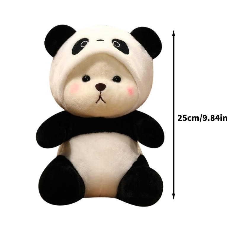 Милый медведь, превратившийся в панду, плюшевая кукла-игрушка для мальчиков и девочек, подарок на день рождения, помощник для сна