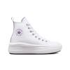 Converse Chuck Taylor All Star Move Platform GS White Pixel Purple Kids Sneakers A03667C