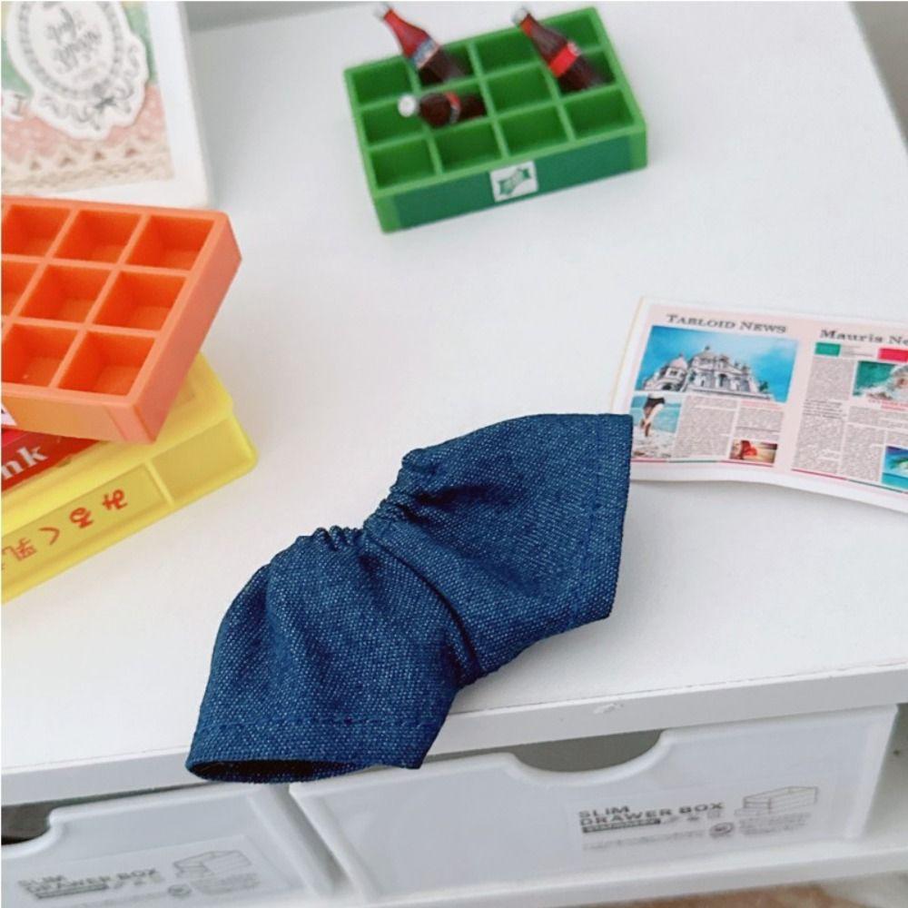 Мини Одежда для Куклы Хлопковый Джинсовый Материал Костюм Свитера для Куклы 10см Хлопковая Мягкая Кукла