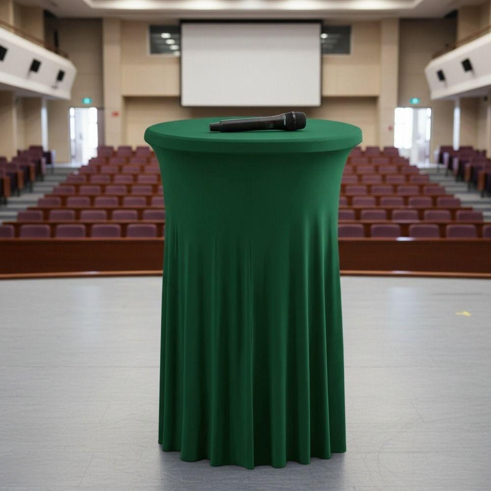 Solid Color Conference Table Skirt Elastic Bar Table Cover Practical Bar Counter Cover Hotel
