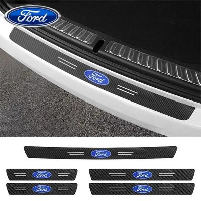 Автомобильная наклейка Ford Накладка на порог автомобиля Защитная наклейка от царапин Для Ford Focus 2 3 Fiesta Mondeo Mustang Transit Fusion
