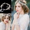 Жемчужный ободок ручной работы головной убор со стразами свадебный головной убор аксессуар для волос подружки невесты