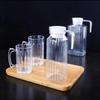 Кувшин для воды и сока Пластиковая прозрачная бутылка для хранения свежих соков и напитков Для кухонного холодильника Емкость для хранения напитков