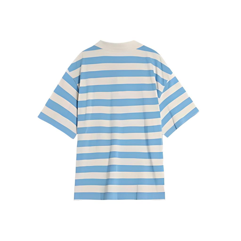 PUMA Striped SS25 WARDROBE ESS Polo Shirt Unisex Light Blue 633857-57
