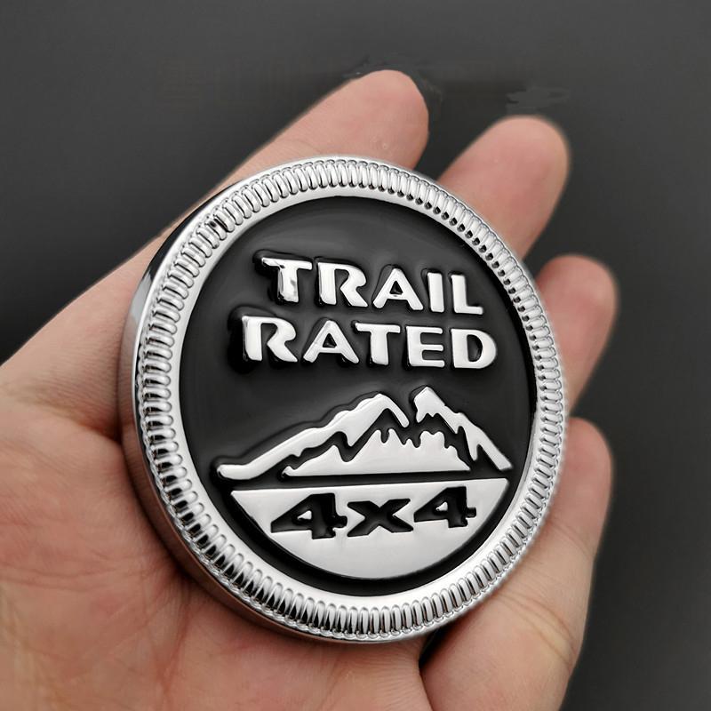 Металлические наклейки с эмблемой 4X4 Trail Rated для Wrangler, Patriot, Grand Cherokee - Разные цвета