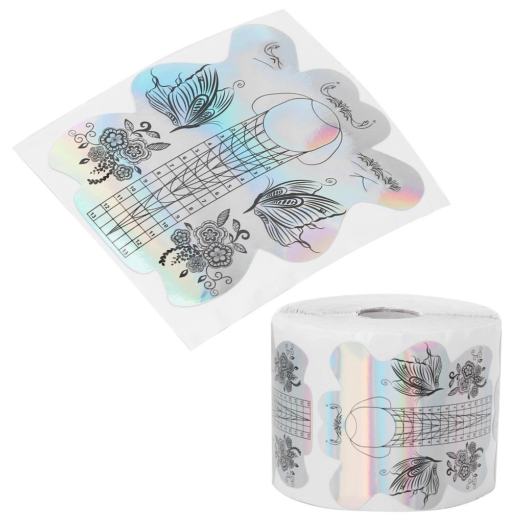 300pcs Nail Gel Forms Thicken Self Adhesive Nail Art Extension Sticker for Women