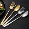 Spoon Fork Stainless Steel Korean Style Elegant Durable Easy To Clean