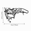 Венецианская маска на пол лица на Хэллоуин ручной работы винтажная черная кружевная металлическая маска с прорезями эластичные ленты маскарадная маска принцессы