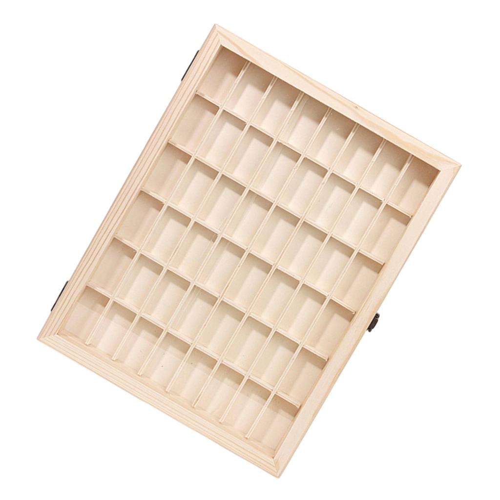 Film Roll Display Case for Safe Storage and Viewing Dustproof Wooden Storage Box with Lid Film Canister Collector